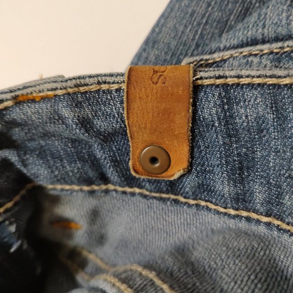 Mango MNG Bianca Jeans Straight Medium Wash Size 4 Low Rise - Picture 12 of 15